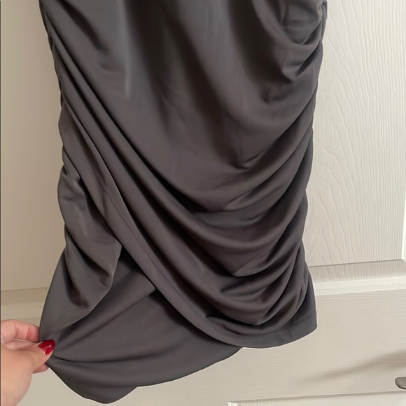 Grey Lab Gray Ruched Bodycon Mini Dress - Picture 4 of 7